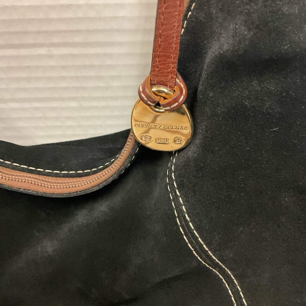 Dooney & Bourke Black and Brown Shoulder Bag - Picture 3 of 15